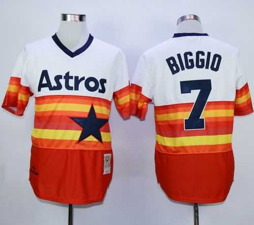 Houston Astros #7 Craig Biggio Mitchell And Ness 1980 White Orange Throwback Stitched MLB Jerseys,We sell and wholesale Houston Astros #7 Craig Biggio Mitchell And Ness 1980 White Orange Throwback Stitched MLB Jerseys on line form chian!