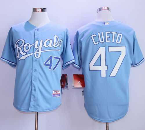 Kansas City Royals #47 Johnny Cueto Light Blue Cool Base Stitched MLB Jerseys,We sell and wholesale Kansas City Royals #47 Johnny Cueto Light Blue Cool Base Stitched MLB Jerseys on line form chian!