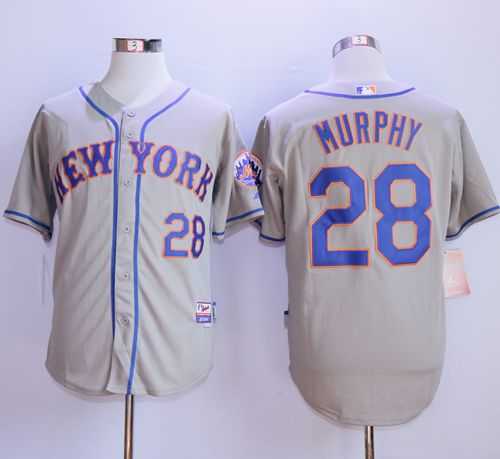 New York Mets #28 Daniel Murphy Gray Cool Base Stitched MLB Jerseys,We sell and wholesale New York Mets #28 Daniel Murphy Gray Cool Base Stitched MLB Jerseys on line form chian!