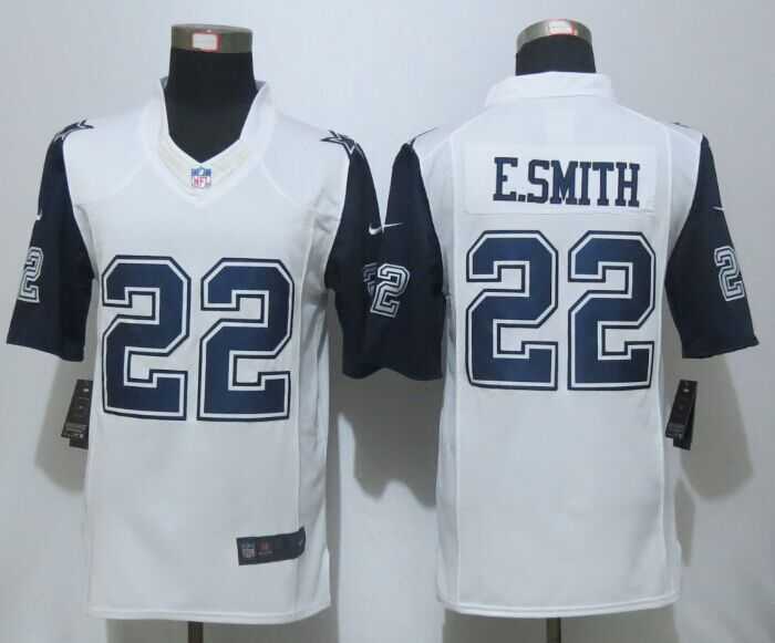 Nike Limited Dallas Cowboys #22 E.Smith White Men's Stitched Rush Jerseys,We sell and wholesale Nike Limited Dallas Cowboys #22 E.Smith White Men's Stitched Rush Jerseys on line form chian!