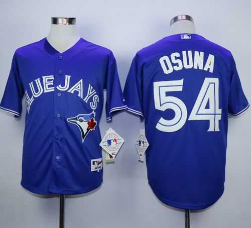 Toronto Blue Jays #54 Roberto Osuna Blue Alternate Stitched MLB Jerseys,We sell and wholesale Toronto Blue Jays #54 Roberto Osuna Blue Alternate Stitched MLB Jerseys on line form chian!