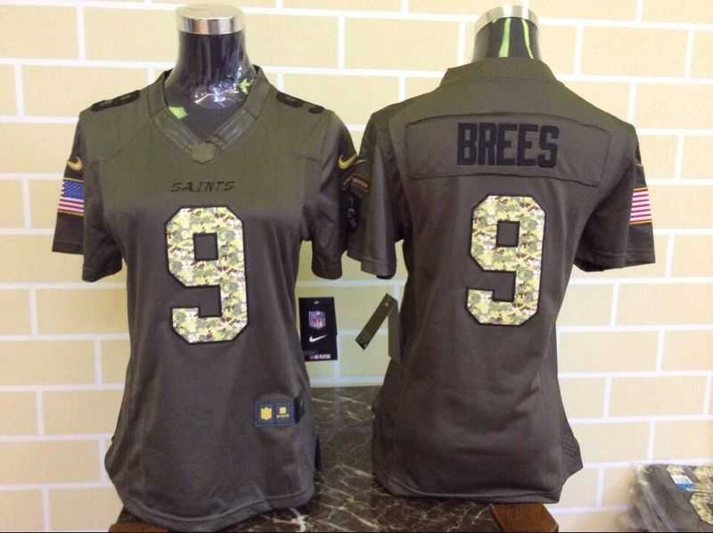 Womens Limited Nike New Orleans Saints #9 Brees Green Salute To Service Jerseys,We sell and wholesale Womens Limited Nike New Orleans Saints #9 Brees Green Salute To Service Jerseys on line form chian!
