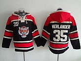 Detroit Tigers #35 Justin Verlander Black Stitched Hoodie,baseball caps,new era cap wholesale,wholesale hats