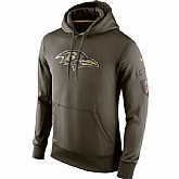Men Baltimore Ravens Blank Salute to Service Green Nike NFL Hoody,baseball caps,new era cap wholesale,wholesale hats