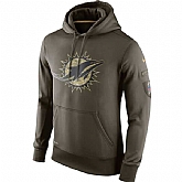 Men Miami Dolphins Blank Salute to Service Green Nike NFL Hoody,baseball caps,new era cap wholesale,wholesale hats