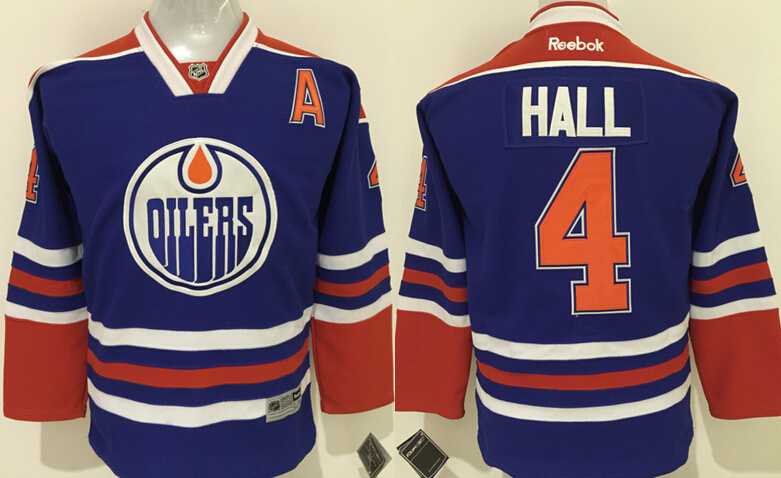 Youth Edmonton Oilers #4 Taylor Hall Blue Stitched Jerseys,We sell and wholesale Youth Edmonton Oilers #4 Taylor Hall Blue Stitched Jerseys on line form chian!