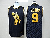 Boston Celtics #9 Rajon Rondo Black With Golden Swingman Jerseys,baseball caps,new era cap wholesale,wholesale hats