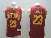 Cleveland Cavaliers #23 LeBron James NBA Logo Backside 2014 Swingman Red Jerseys,baseball caps,new era cap wholesale,wholesale hats