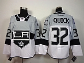 Los Angeles Kings #32 Jonathan Quick 2015 Stadium Series Gray-White Jerseys,baseball caps,new era cap wholesale,wholesale hats