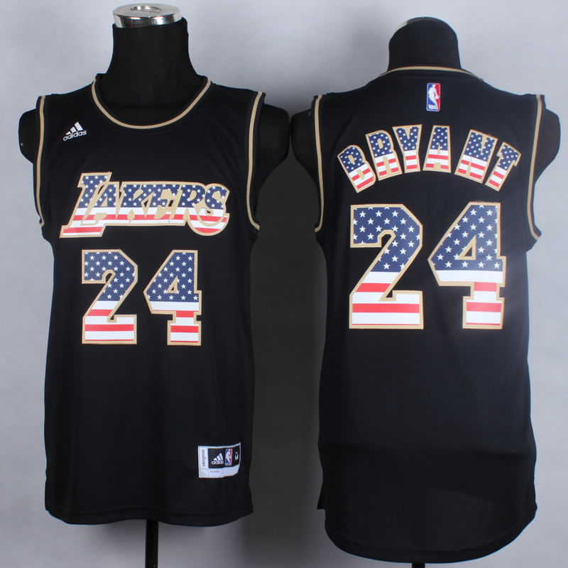 Los Angeles Lakers #24 Kobe Bryant Revolution 30 Swingman 2014 USA Flag Fashion Black Jerseys,We sell and wholesale Los Angeles Lakers #24 Kobe Bryant Revolution 30 Swingman 2014 USA Flag Fashion Black Jerseys on line form chian!