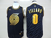 Portland Trail Blazers #0 Damian Lillard Black With Golden Swingman Jerseys,baseball caps,new era cap wholesale,wholesale hats