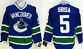 Vancouver Canucks #5 Luca Sbisa Blue Jerseys,baseball caps,new era cap wholesale,wholesale hats