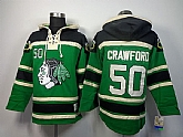 Chicago Blackhawks #50 Corey Crawford Green Hoodie,baseball caps,new era cap wholesale,wholesale hats