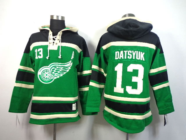 Detroit Red Wings #13 Pavel Datsyuk Green Hoodie,We sell and wholesale Detroit Red Wings #13 Pavel Datsyuk Green Hoodie on line form chian!