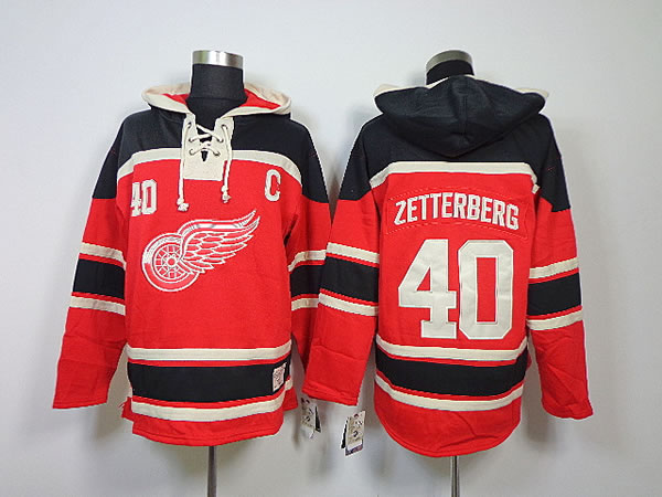 Detroit Red Wings #40 Henrik Zetterberg Red Hoodie,We sell and wholesale Detroit Red Wings #40 Henrik Zetterberg Red Hoodie on line form chian!