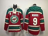 Minnesota Wilds #9 Mikko Koivu Red With Green Hoodie,baseball caps,new era cap wholesale,wholesale hats