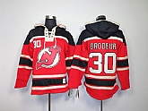 New Jersey Devils #30 Brodeur Red Hoody,baseball caps,new era cap wholesale,wholesale hats