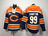 Nike Chicago Bears #99 Hampton Navy Blue Hoodie