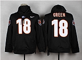 Nike Cincinnati Bengals #18 Green 2014 Pullover Hoodie Black,baseball caps,new era cap wholesale,wholesale hats