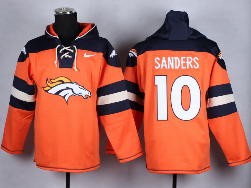 Nike Denver Broncos #10 Emmanuel Sanders Orange Hoody,We sell and wholesale Nike Denver Broncos #10 Emmanuel Sanders Orange Hoody on line form chian!