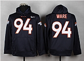 Nike Denver Broncos #94 Ware 2014 Pullover Hoodie Navy Blue