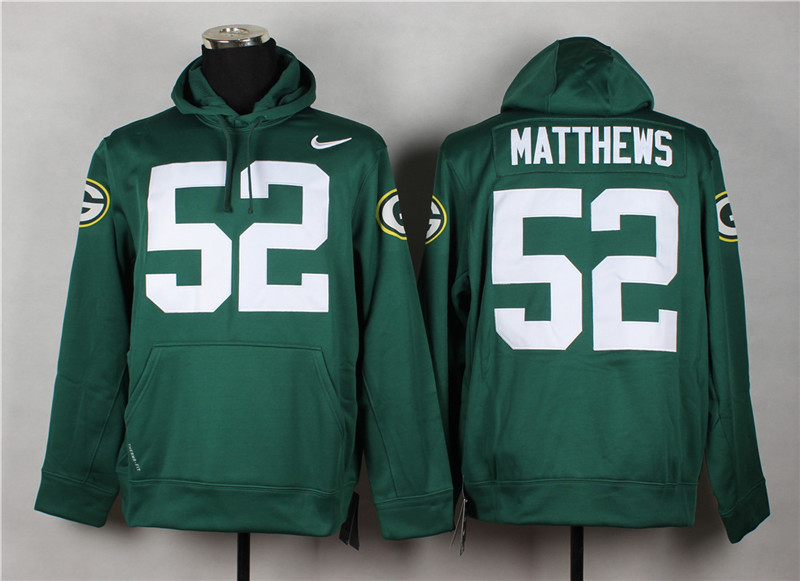 Nike Green Bay Packers #52 Matthews 2014 Pullover Hoodie Green,We sell and wholesale Nike Green Bay Packers #52 Matthews 2014 Pullover Hoodie Green on line form chian!
