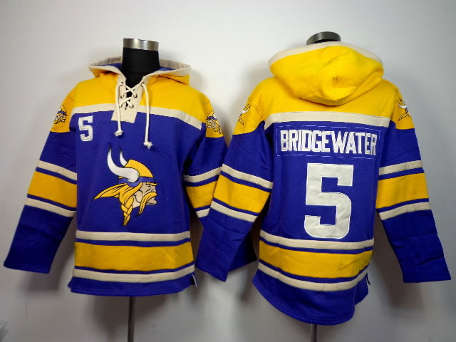 Nike Minnesota Vikings #5 Bridgewater Purple Hoodie,We sell and wholesale Nike Minnesota Vikings #5 Bridgewater Purple Hoodie on line form chian!