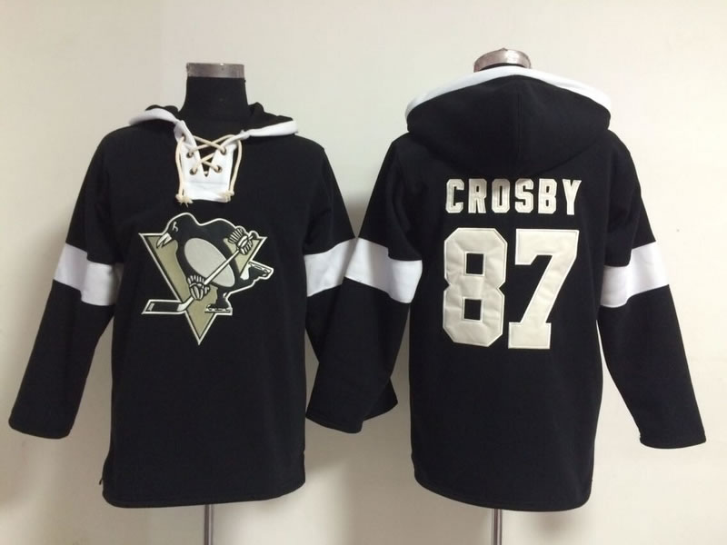 Pittsburgh Penguins #87 Sidney Crosby Solid Color Black Hoody,We sell and wholesale Pittsburgh Penguins #87 Sidney Crosby Solid Color Black Hoody on line form chian!