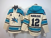 San Jose Sharks #12 Patrick Marleau Cream Hoodie,baseball caps,new era cap wholesale,wholesale hats