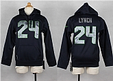 Youth Nike Seattle Seahawks #24 Marshawn Lynch Navy Blue Kids Hoody,baseball caps,new era cap wholesale,wholesale hats