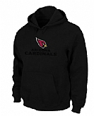 Arizona Cardinals Authentic Logo Pullover Hoodie Black,baseball caps,new era cap wholesale,wholesale hats