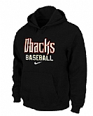 Arizona Diamondbacks Crimson Pullover Hoodie Black,baseball caps,new era cap wholesale,wholesale hats