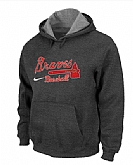 Atlanta Braves Pullover Hoodie D.Grey,baseball caps,new era cap wholesale,wholesale hats