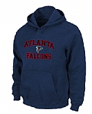 Atlanta Falcons Heart x26 Soul Pullover Hoodie Navy Blue,baseball caps,new era cap wholesale,wholesale hats