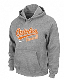 Baltimore Orioles Pullover Hoodie Grey,baseball caps,new era cap wholesale,wholesale hats