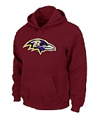 Baltimore Ravens Logo Pullover Hoodie Red,baseball caps,new era cap wholesale,wholesale hats