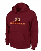 Cincinnati Bengals Authentic Logo Pullover Hoodie Red,baseball caps,new era cap wholesale,wholesale hats