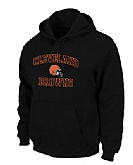 Cleveland Browns Heart x26 Soul Pullover Hoodie Black,baseball caps,new era cap wholesale,wholesale hats