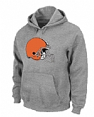 Cleveland Browns Logo Pullover Hoodie Grey,baseball caps,new era cap wholesale,wholesale hats