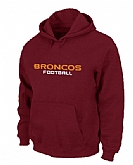 Denver Broncos Authentic font Pullover Hoodie Red,baseball caps,new era cap wholesale,wholesale hats