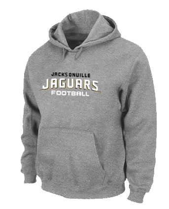 Jacksonville Jaguars Authentic font Pullover Hoodie Grey,We sell and wholesale Jacksonville Jaguars Authentic font Pullover Hoodie Grey on line form chian!