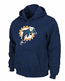 Miami Dolphins Logo Pullover Hoodie Navy Blue,baseball caps,new era cap wholesale,wholesale hats