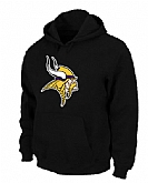 Minnesota Vikings Logo Pullover Hoodie Black,baseball caps,new era cap wholesale,wholesale hats