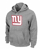 New York Giants Authentic Logo Pullover Hoodie Grey NY