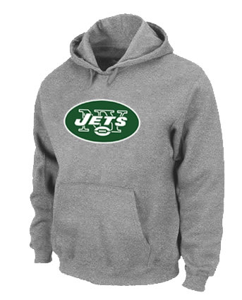 New York Jets Logo Pullover Hoodie Grey,We sell and wholesale New York Jets Logo Pullover Hoodie Grey on line form chian!