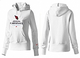 Nike Arizona Cardinals Team Logo White Women Pullover Hoodies (5),baseball caps,new era cap wholesale,wholesale hats