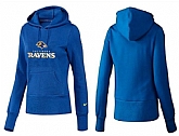 Nike Baltimore Ravens Team Logo Blue Women Pullover Hoodies (4),baseball caps,new era cap wholesale,wholesale hats