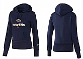 Nike Baltimore Ravens Team Logo D.Blue Women Pullover Hoodies (5),baseball caps,new era cap wholesale,wholesale hats
