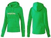 Nike Baltimore Ravens Team Logo Green Women Pullover Hoodies (5),baseball caps,new era cap wholesale,wholesale hats
