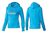 Nike Baltimore Ravens Team Logo L.Blue Women Pullover Hoodies (4)